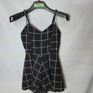 Iris Romper Black And White Size S